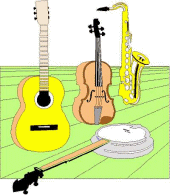 Stringed instruments music graphics