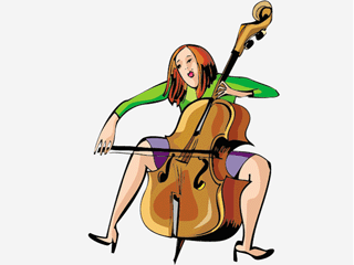 Violin music graphics