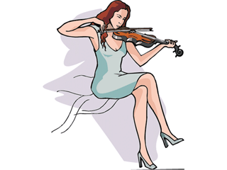 Violin music graphics