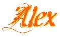 Alex name graphics