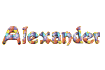 Alexander name graphics