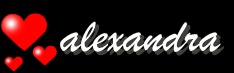 Alexandra name graphics