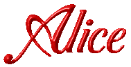 Alice name graphics