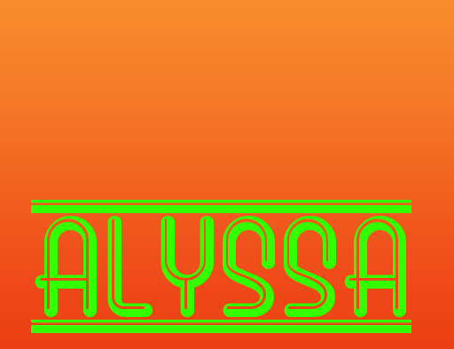 Alyssa name graphics