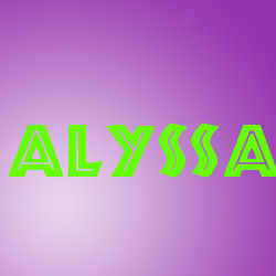 Alyssa name graphics