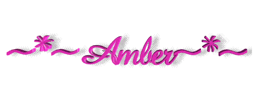 Amber name graphics