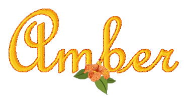 Amber name graphics