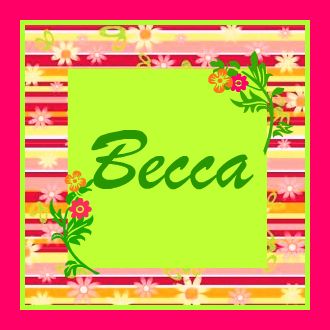 Becca name graphics