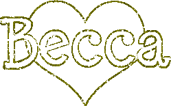 Becca name graphics