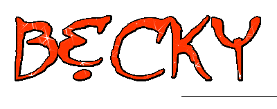 Becky name graphics