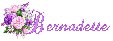 Bernadette name graphics