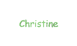 Christine name graphics