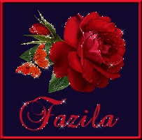Fazila name graphics