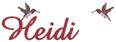 Heidi name graphics