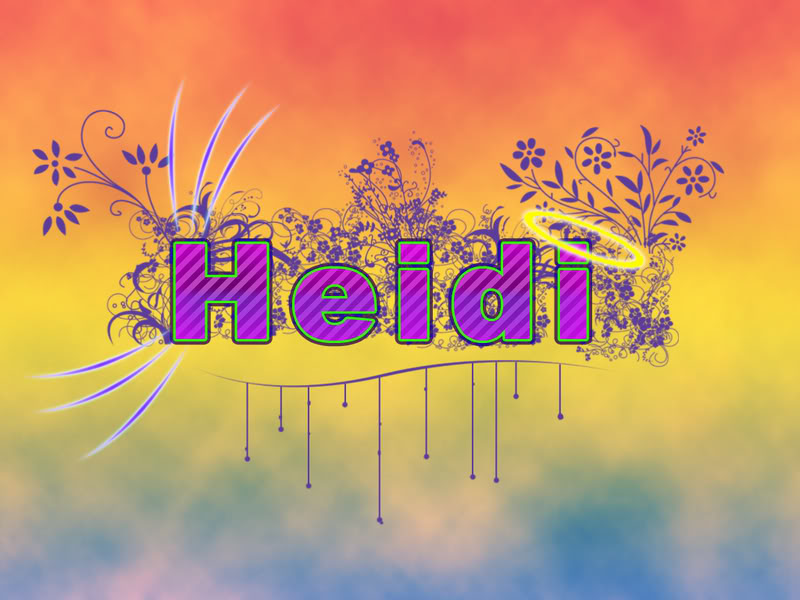 Heidi name graphics