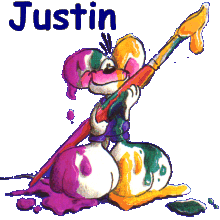 Justin name graphics