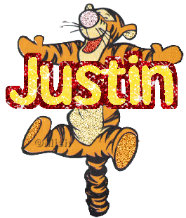 Justin name graphics