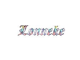 Lonneke name graphics