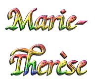 Marie therese name graphics