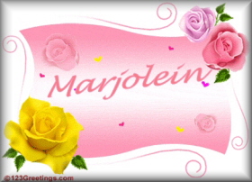 Marjolein name graphics