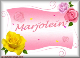 Marjolein name graphics