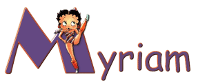 Myriam name graphics