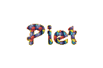 Piet name graphics