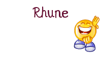 Rhune name graphics