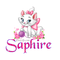 Saphire name graphics
