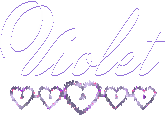 Violet name graphics