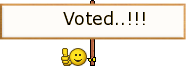 Voted, smiley