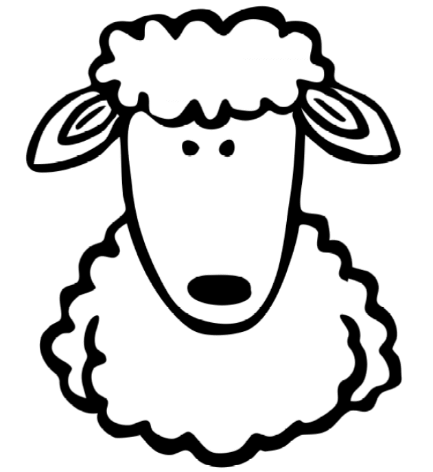 Lamb Face Coloring Pages 9
