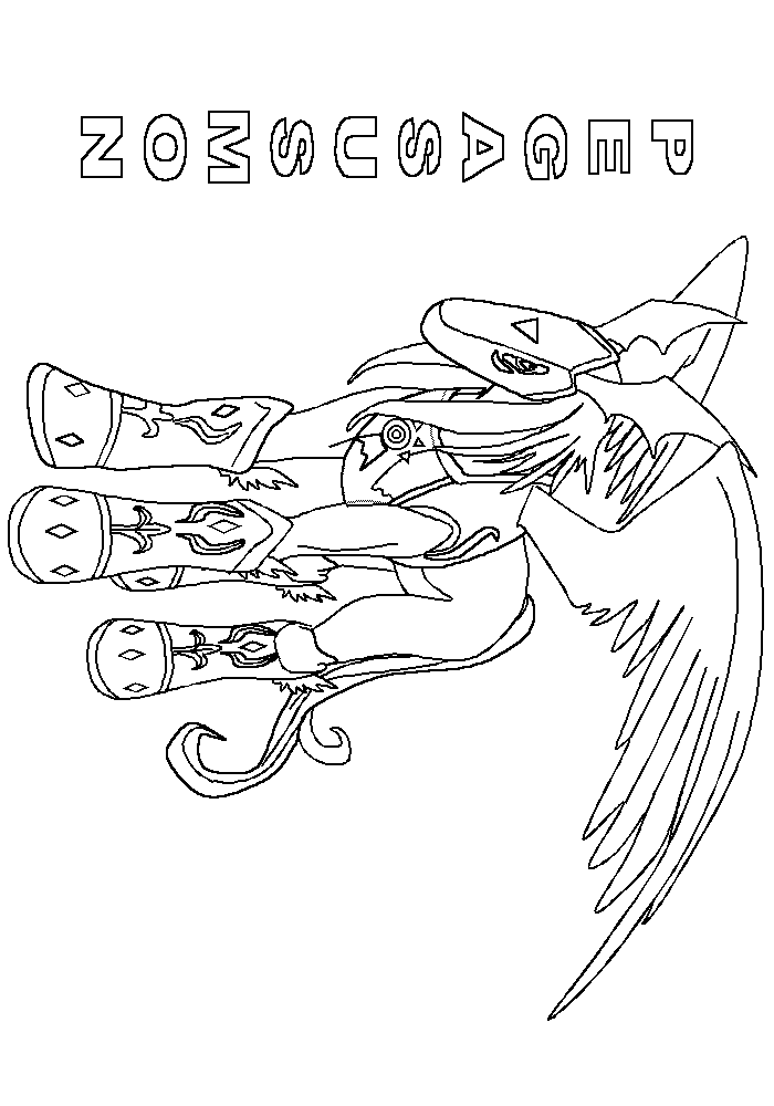 Coloring Page - Digimon coloring pages 16