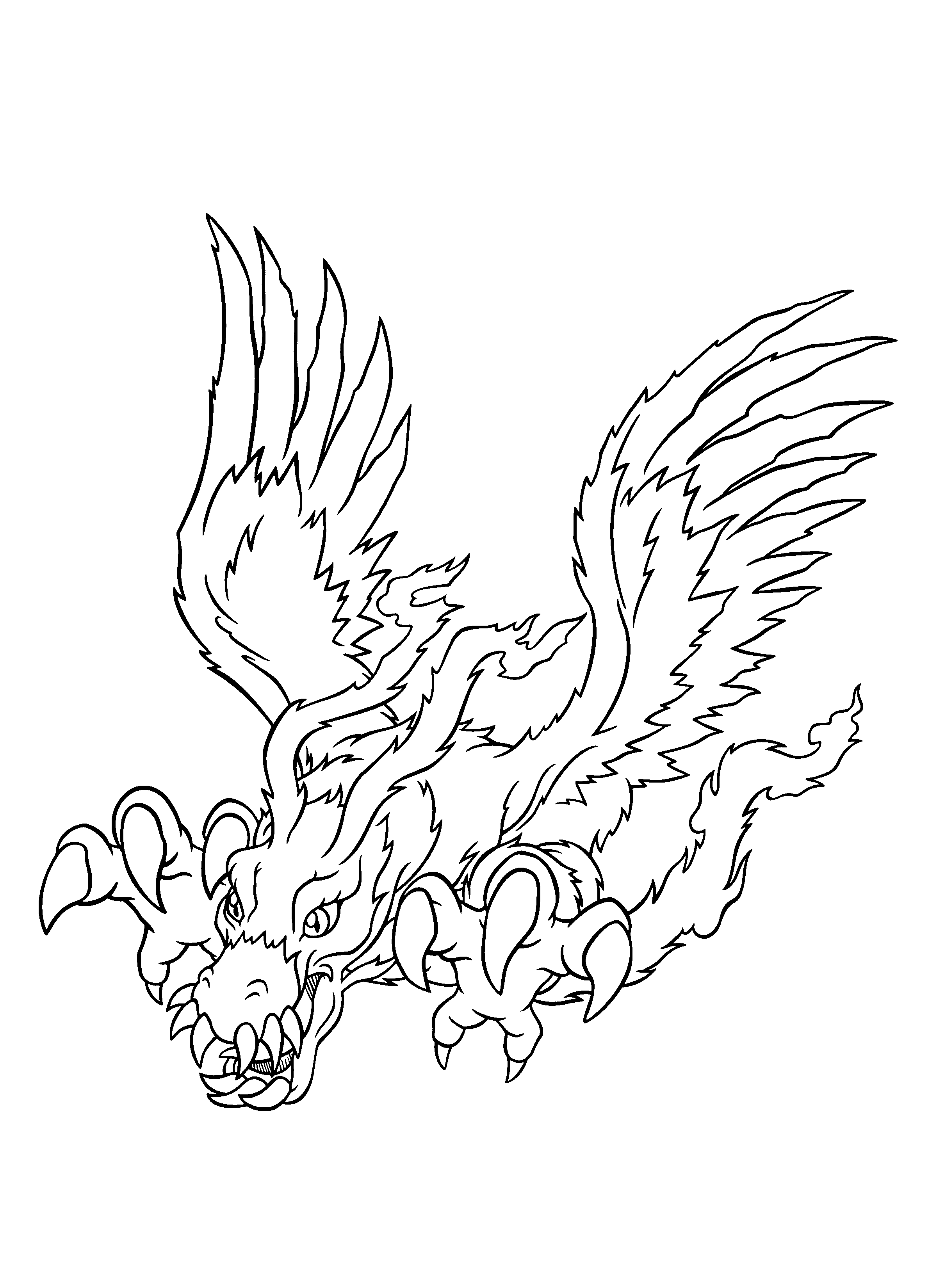 Coloring Page Digimon coloring pages 243