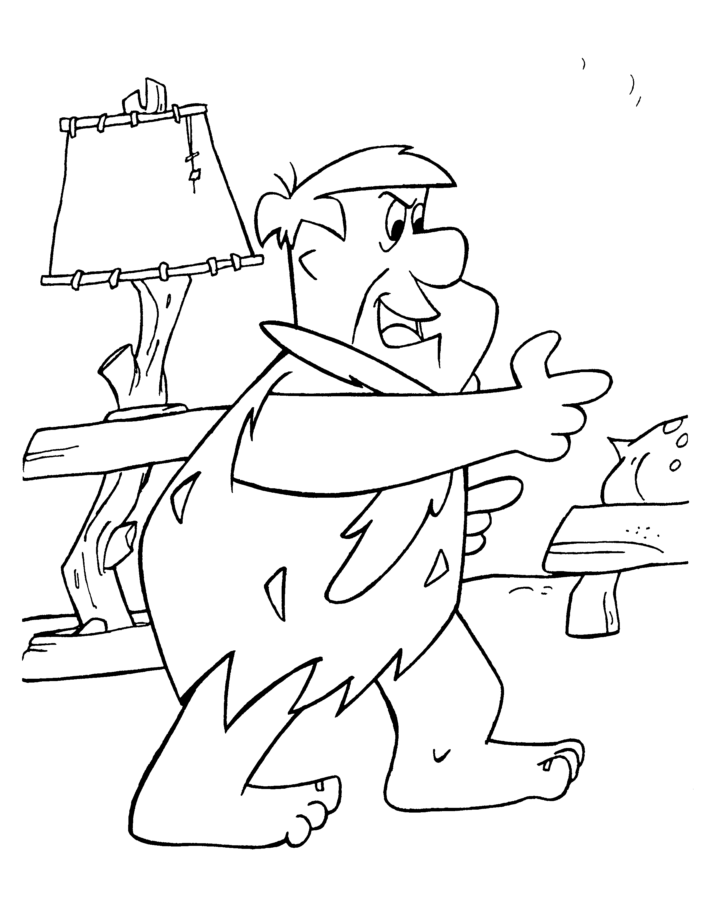 Coloring Page - Flintstones coloring pages 10