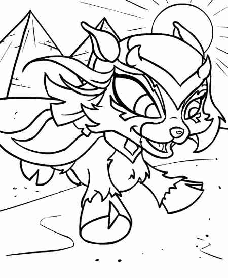 Coloring Page - Neopets coloring pages 19