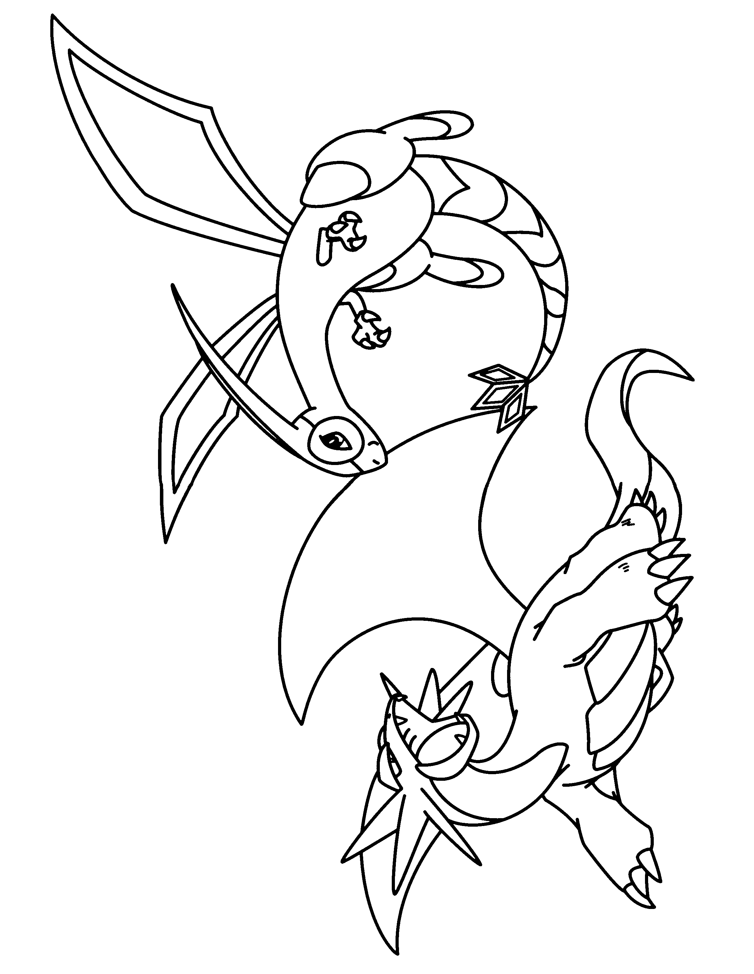 coloring page  pokemon advanced coloring pages 198