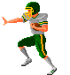 American football sport graphics