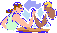 Arm wrestling sport graphics