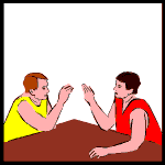 Arm wrestling sport graphics