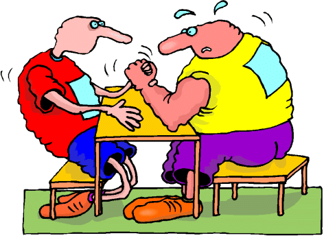 Arm wrestling sport graphics