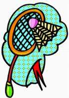 Badminton sport graphics