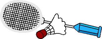 Badminton sport graphics