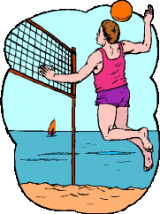 Beach volleyball sport graphics