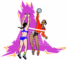 Beach volleyball sport graphics