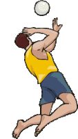Beach volleyball sport graphics
