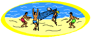 Beach volleyball sport graphics