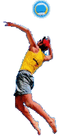 Beach volleyball sport graphics