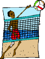 Beach volleyball sport graphics