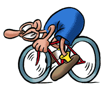 Bicyclists sport graphics